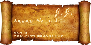Jagyugy Józsiás névjegykártya